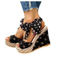 Klinovi čipke cipele Dame Modne platforme Sandale Peta obuće Ženske ženske sandale