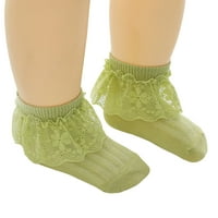 SprifallBaby baby Girls čipke ruffle čarape elastične djece čarape za posade prozračne princeze hodanje