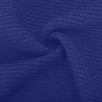 Glejdnici Bnwani Cardigan za žene plus veličine tunika dugih rukava Cardigan pletene srednje jakne Plavi