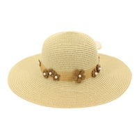 Fashion dama sklopiva casual cap široka šešir za sunčanje od slamke za ženski kapu za planinarenje kampova
