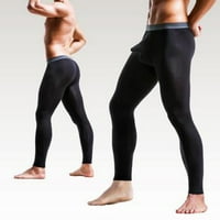 Muškarci seksi rasteza dišu termalno odvajanje prtljažnika Slim duge tople hlače Muške labave pantalone