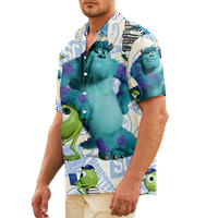 Muška majica kratkih rukava dolje na havajsku majicu Monsters University Fashion M