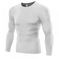 Yinrun muške košulje dugih rukava Base sloj Aktivni atletici Sports T-majice Crewneck Dukserice Muška