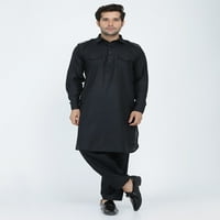 Muškarci Indijski pakistanski Bollywood Designer Pamuk Lan Pathani odijelo ...