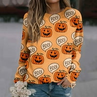 Fall Fashion izjave Hicyway Haunted House Chic ženska casual moda cvjetna za Halloween Print Dugi rukav