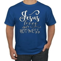 Isus voli ovaj vrući nered inspirativni kršćanski muški grafički majica, Royal, 2xL