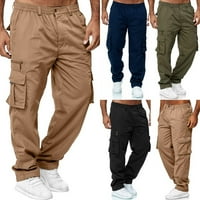 Muški casual borbene gaćice džepne radne pantalone Sportske dna kaki m