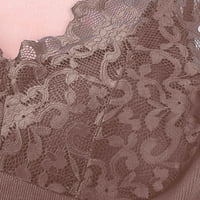 Aurouralno toplotno rublje za ženske termalne donje rublje s jastučićima s prsima pliša i gusta čipkasta