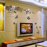 Vodootporna cvjetna kućna soba umjetničko dekor DIY zidne naljepnice Izmjenjivo naljepnica vinil mural