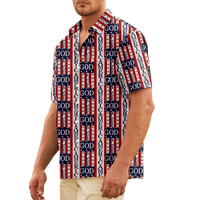 4. jula muške havajske majice USA Nacionalna zastava grafička 3D košulja 3D ispis dnevno praznični rukavac