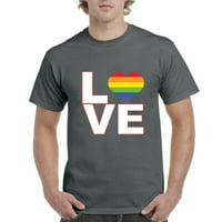 - Muška majica kratki rukav, do muškaraca veličine 5xl - Love Rainbow