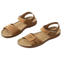 Daefulne ženske casual cipele izdužene sandale Ljeto ravne sandala sandala udobna lagana otvorena cipela