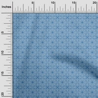 Onuone pamuk dres srednje plave tkanine azijske cvjetne pločice šivaći materijal za ispis tkanine uz