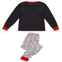 Gwiyeopda roditelj-dječji božićni pidžami set Santa tisak dugih rukava noćna odjeća salon za spavanje