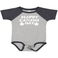 Inktastični dan u Kanadi s nerviranim javorom lišće poklon baby boy ili baby girl bodysuit