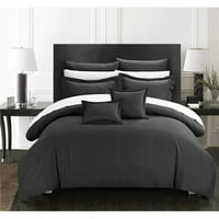 Chic Home CS Anea White Comforter Striped Embooshid Down Alternativni jacquard krevet - King Size