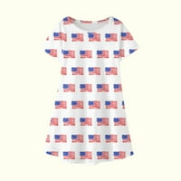Kid Baby Girls 4. jula haljina Američka zastava Dječja djevojka Četvrti jul Outfit Neovisnosti Dan Princess