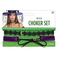 Witch Choker set, 3 pk, paket od 6