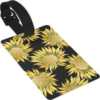 Žuti suncokret cvjetni identifikator za prtljag za kofere s punim naljepnicom za povratak pokrov pokrovitelja