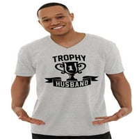Trofejni suprug broj Hubby slatka V izrez majica majica majica za muškarce