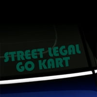 Street Legal Go Kart - Vinil naljepnica za Mini Cooper - Odaberite boju - [crna]