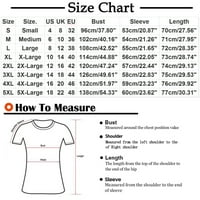 Popust Plus size za ženske košulje za žene Ležerne prilike za ispis majica dugih rukava V-izrez Pamuk
