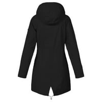 Navedene žene Čvrsta jakna za kišu na otvorenom plus veličine vodootporni kaput s kapuljačom