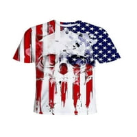 NIUER MAN majica kratki rukav ljetni vrhovi posada Crke T majice Moda Basic TEE američka bluza za zastavu