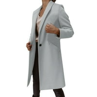 DTIDTPE jakne za žene Blazer jakne za žene, ženski povremeni džepni ured BLAZER PAPEED FRONT CARDIGAN