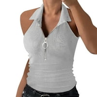 SHPWFBE prsluci za ženske rever patentne majice