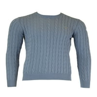 Gant muški pamučni kabelski džemper, srednja, noćna plava