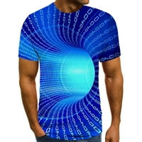 Muškarci Žene Proljeće Ljeto Ležerne tanke 3D tiskane majice kratkih rukava Top bluza