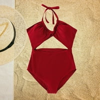 Lovskoo Porodica podudaranje kupaćim kostimu One kupaći kostim Žene Tummy Control Dame Trendy Biljka