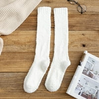Modne čarape zimske žene koralne čarape srednja cijev spavaći kućni čarapi