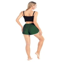Newway ženska elastična trkačka joga trening sportskih kratkih kratkih hlača Atletski kratke hlače,
