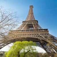 Laminirani Eiffel Tower Paris France Francuska odozdo fotografija Cool zidni dekor umjetnosti Print