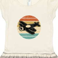Inktastični vintage avion Retro Sunset Gift haljina za djevojčicu toddler