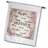 Nadahnute matične riječi - za mamu - majčin dan zastava bašte FL-59880-1