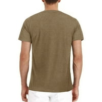 Meitianfacai ponude Muške majice Muškarci Kratki rukav Beefy Mišić Basic Solid čiste boje bluza za majicu