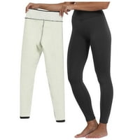 Oblikovne joge hlače tople rastezanje tajica visoki struk uske sportske sportske pantalone plus veličine