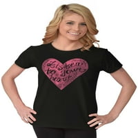 Love Quote Slušajte svoje srce Romantična ženska majica Dame Tee Brisco Brends 3x
