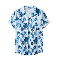 Safuny muške labave pamučne košulje rever pulover Ananas voćni tines odjeća modna ljetna havajska majica
