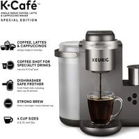Keurig K-Cafe Special Edition aparat za kavu, pojedinačno poslužite K-CUP pod kafu, latte i cappuccino