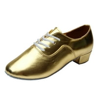 Muške čvrste boje čipke modernih plesnih cipela Latino kožne haljine cipele za muškarce zlatne veličine