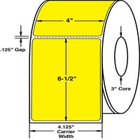 Compugulabel 640607, 4 6-1 2 Oznake pantona žute termičke transferne transferne naljepnice