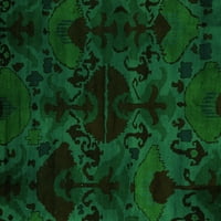Ahgly Company Zatvoreni pravokutnik perzijski zeleni boemski prostirke, 6 '9 '