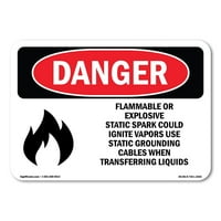 Znak opasnosti - zapaljivi ili eksplozivni statički