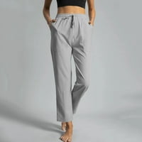 Akiihool Women Hlače Ležerne ljetne ženske joge haljine Hlače rastezljive radne hlače Poslovne casual