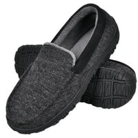 Papuče za muškarce muške mokasinske papučene cipele s unutarnjim vanjskim greyblack veličine 8