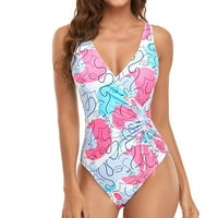 Giligiliso Clearance Ljeto Ženski kupaći kupaći kostimi One Nedostaje jednodijelni čvrsti kupaći kostimi Tržni kostim Tankini Beachwebwress Swimress